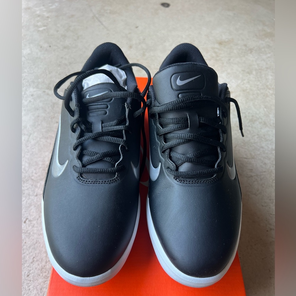 Nike Vapor Golf Shoes Black Silver AQ2301-001 Mens Size 10.5 W -WIDE- NEW